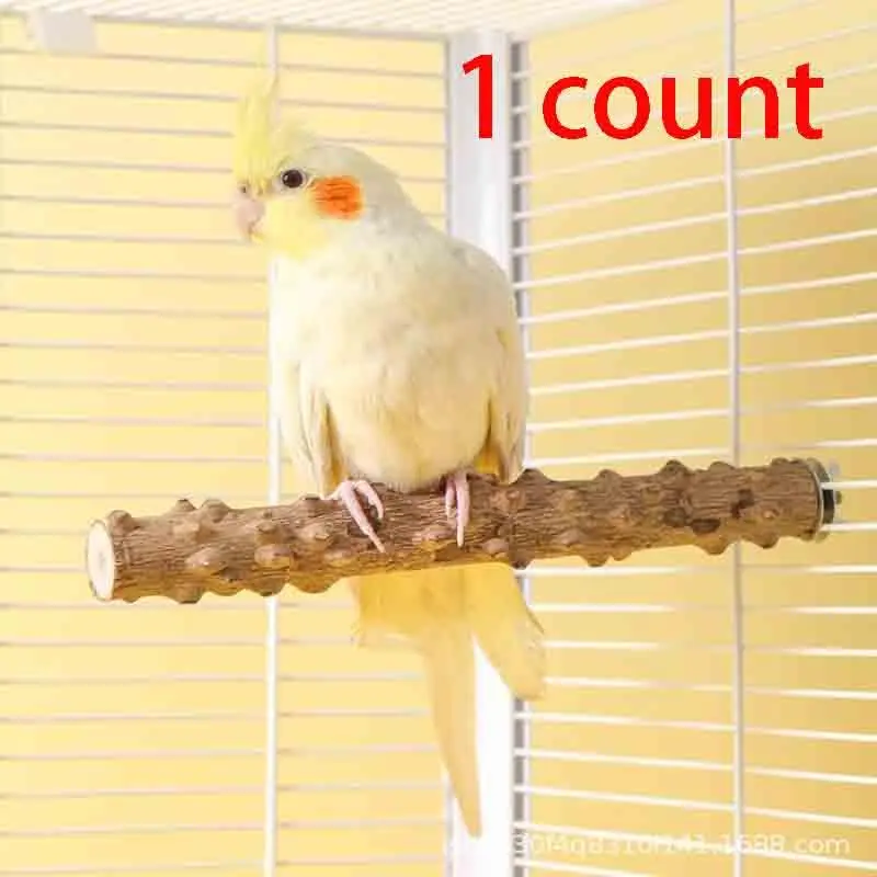 Bird Perch, 1 Count Bird Standing Pole, Bird Cage Accessories, Pet Supplies for Parrot, Parakeet, Cockatoo, Lovebird, Canary, Finch, Cockatiel