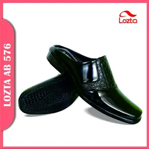 Pantofel kulit bustong lozta ab 576 premium terlaris cod shoes pria kasual sendal