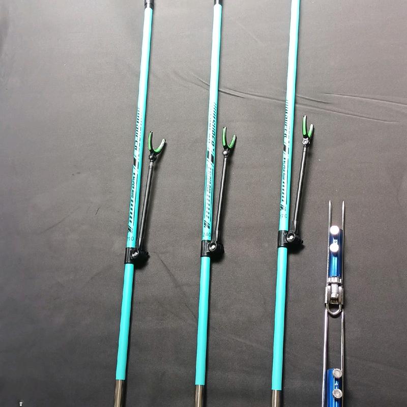 combo gác cần SUPER ROD nhã lam + chân cắm đất