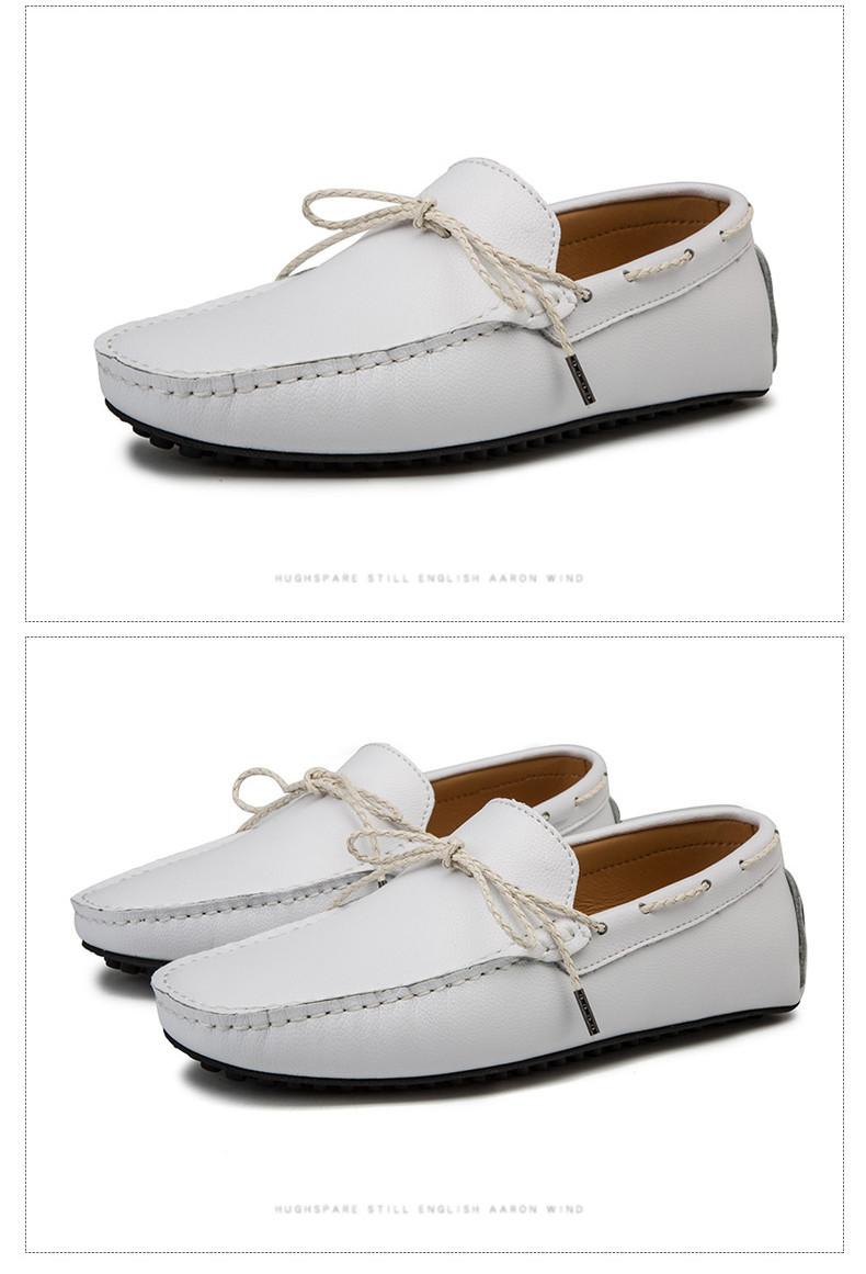Product Introduction of DEKABR Fashion Spring and Autumn Style Soft Moccasins Men Loafers High Quality Leather Shoes Men Flats Driving Shoes Big Size 41