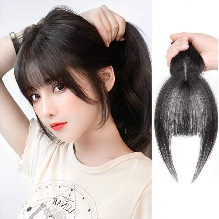 Rambut Palsu Wanita, Poni Belah 3D, Alamiah dan Realistik, Penutup ...