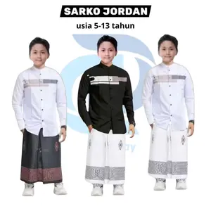 Set Muslim Anak Usia 5–13 Tahun Sarung Koko Peci | Bahan Adem, Nyaman Dipakai, Cocok Sholat & Ngaji