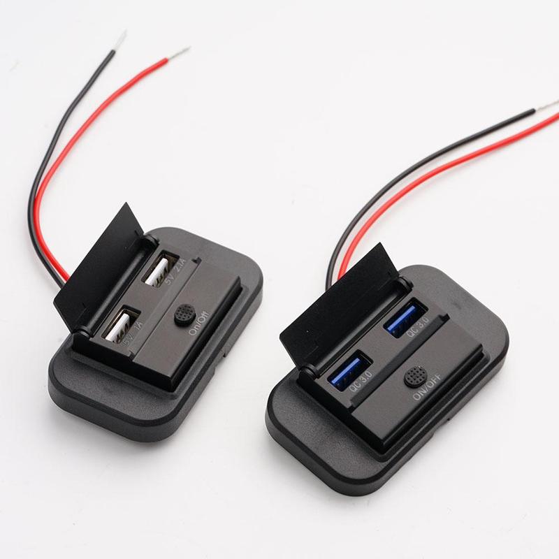 Product Introduction of Quick Charge PD Type C Dual USB Ports Car Bus Charger Socket Adapter 12V/24V USB Power Panel F7C2 66