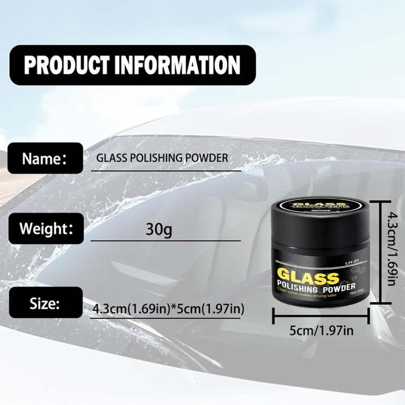 Product Introduction of Hot Glass Cleaning Glass Scratch Remover Glass Polishing Oil Film Remove Car Glass Cleaning Powder Windshield Polish Safe Glass Polishing Powder For Home Glass Shower Doors 16