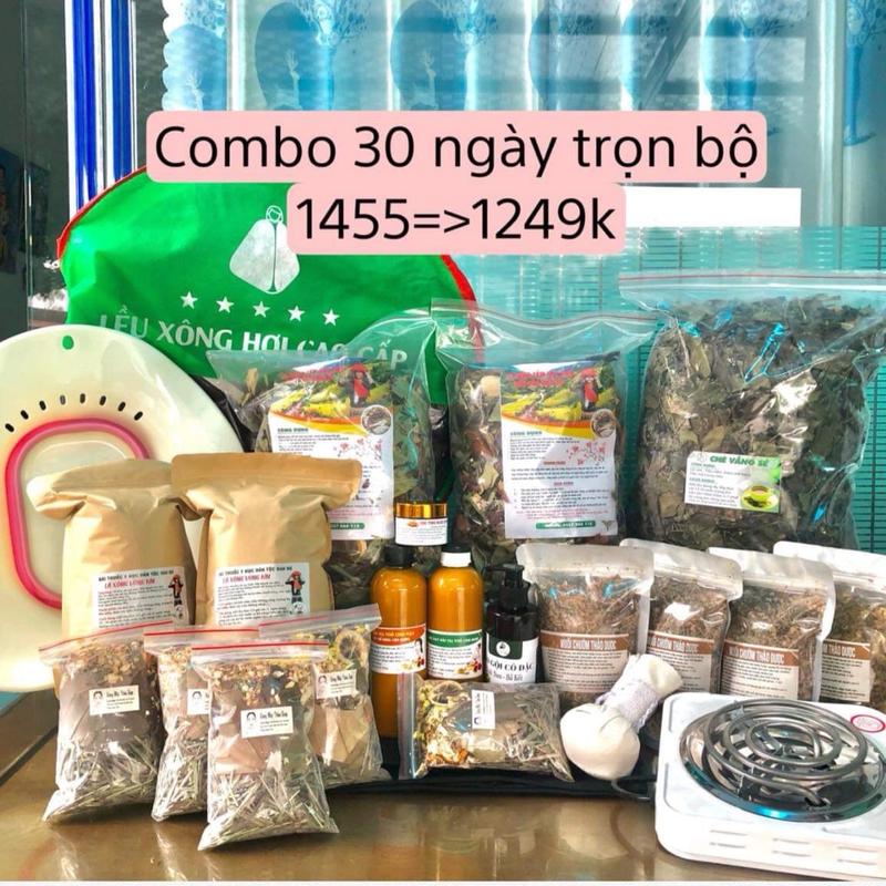 ( tặng gối đinh lăng) Bộ Conbo ở cữ  toàn diện Chăm Sóc da cho Mẹ Sau Sinh dùng 30 Ngay