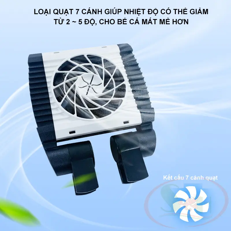 Quạt Shengang Cooling Fan Dimmer tản nhiệt làm mát bể cá tép thủy sinh 4