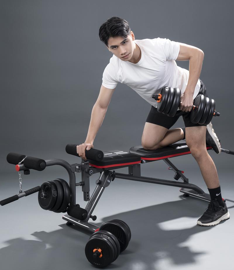 Product Introduction of Ghế tập tạ đa năng FED XM-0118 có đá chân (không bao gồm bánh tạ) 17
