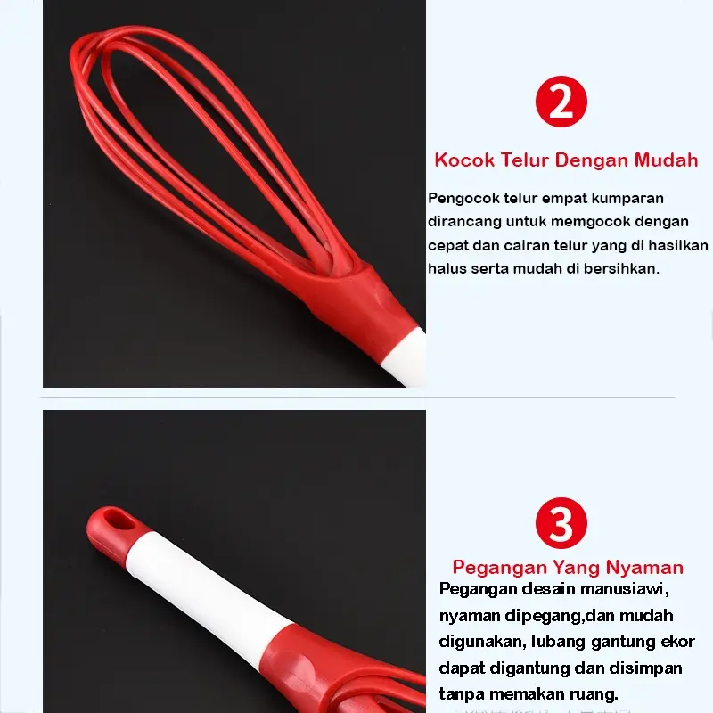PPG_Pengocok Dan Pengaduk Telur Manual Egg Whisker Silikon Bisa Dilipat Eggs Beater Manual Alat Dapur 3