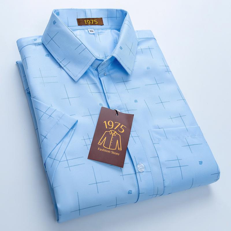 Áo sơ mi nam dài tay trung niên loại áo sơ mi tặng cha có size lớn 90kg MẪU 17-18-31-32 1975 vải lụa co giãn mềm mịn form rộng classic menswear shirt xxl trung niên sơ  mi