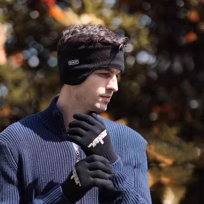 Product Introduction of New Ear Cover Head Worn Earmuffs Windproof Ear Warmer Knitted Warm Earmuffs Cold protection Running Headband for Men and Women 18