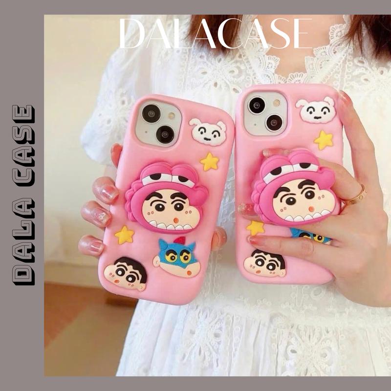 Ốp Lưng Silicon POP Kê Điện Thoại Shin Cá Sấu Hồng
