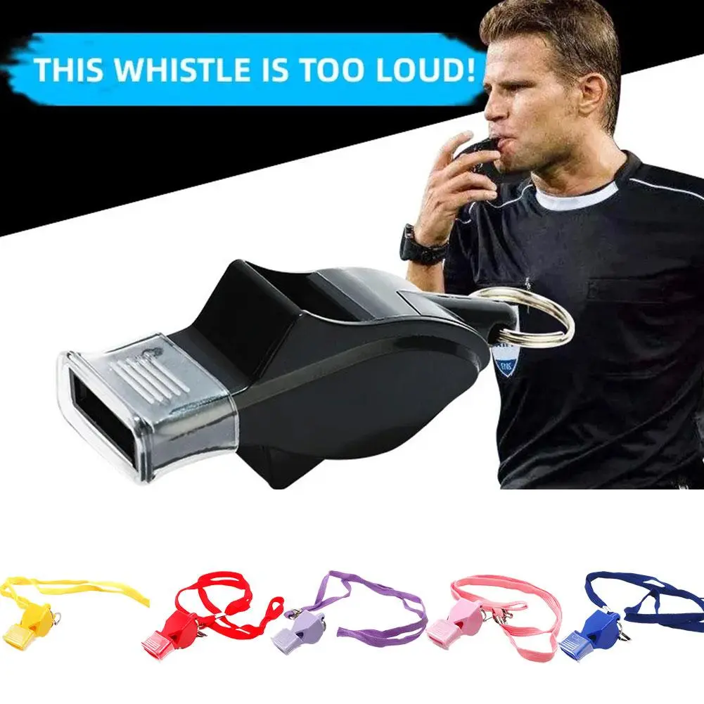 Referee Whistle Loud Soccer Basketball Match Plastic Survival Tools High Whistles Outdoor Tool