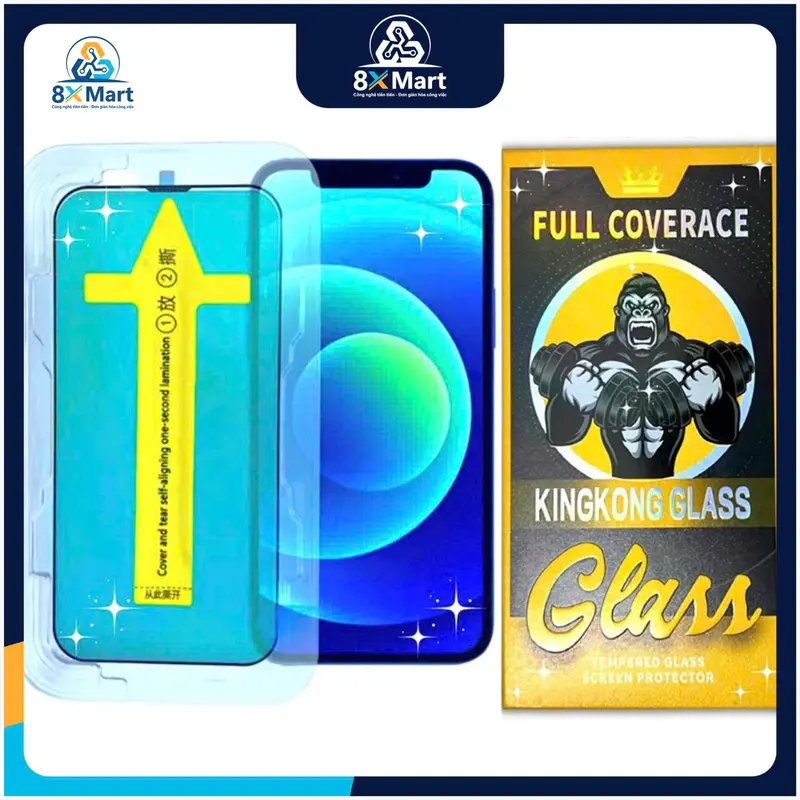 Kính Cường Lực KingKong Glass ( tránh nhìn trộm ) dành cho Táo Ốp Case 0