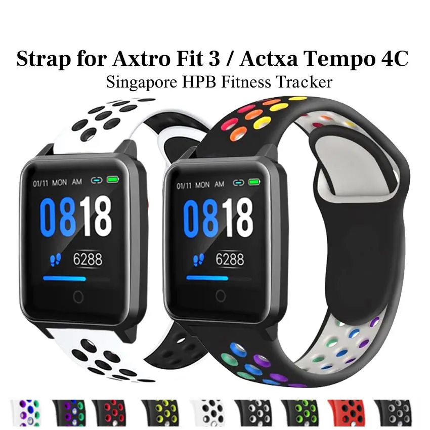 Actxa tempo 5C str Singore HPB fitness tracker watch band for axtro fit 3 high quality watch replacement band bracelet (sooax)