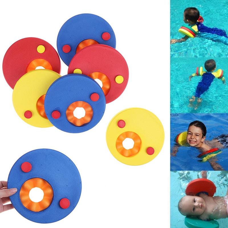 Product Introduction of 6PCS Baby Swim Pool Swimming Tools Arm Bands Floating Sleeves EVA Foam Swim Discs Swimming Exercises Circles 15