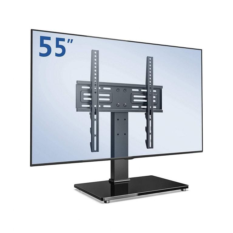 Chân Đế Tivi Để Bàn Đa Năng RM606 - Mặt Kính Cường Lực TV 32-55inch