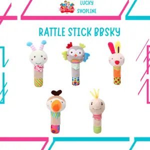 [BIG SALE] Mainan rattle stick BBSKY bayi / Mainan boneka genggam tangan bayi ada bunyi lucu Hewan
