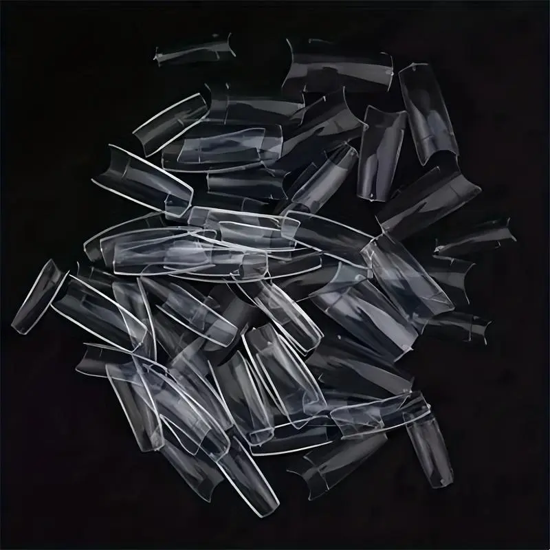 Transparent & Clear Fake Nail Tips, 500pcs/box French Style Acrylic Nail Tips, Nail Art Kits for Women & Girls, Manicure Accessories 4