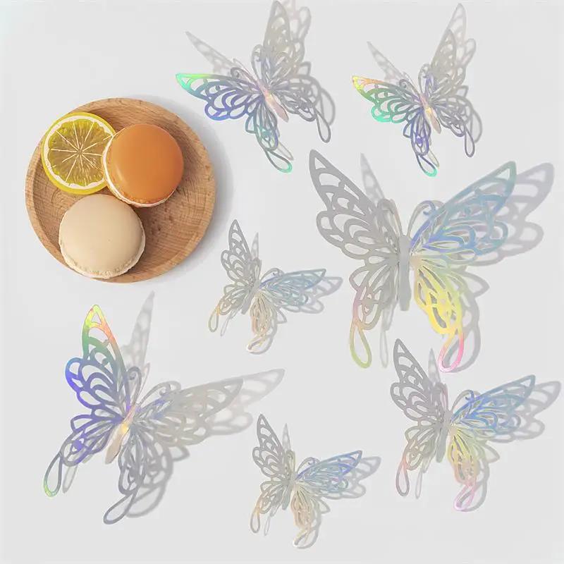 Product Introduction of 12/24/48pcs 3D Butterfly Wall Decor Wall Sticker, Gold Butterfly Decorations for Butterfly Birthday Party Cake Room Decorations 15