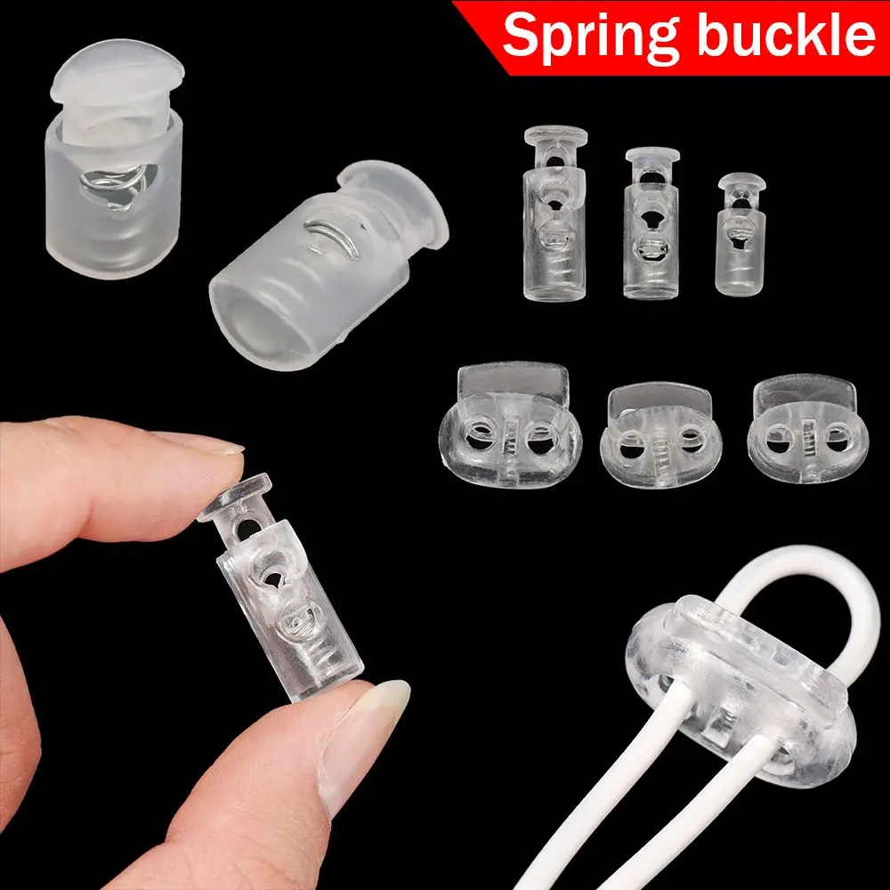 10/20pcs High Quality Down Jacket Tightens Sportswear Cord Lock Ends Plastic Stopper Frost Shoelace Buckle Toggles Clip