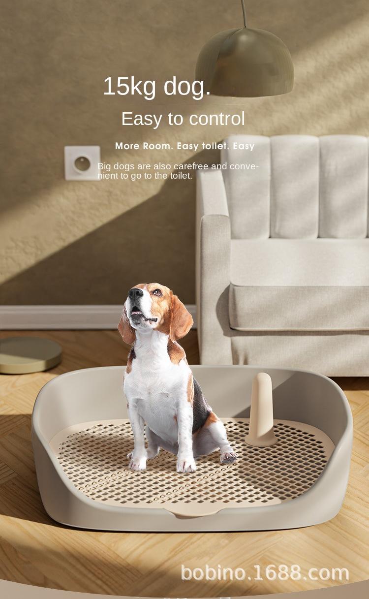 Product Introduction of Dog Toilet Dog Litter Box Potty Anti-Step Poop Anti-Urine Splash Easy to Clean Small and Medium Dog Toilet Pet Supplies 1