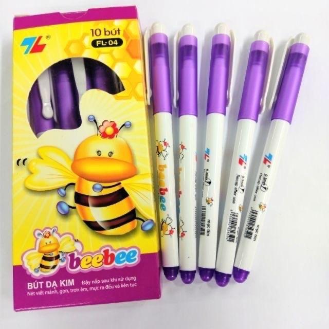 ￼Bút lông kim Thiên Long Beebee FL-04 mực tím , mực xanh / Bút dạ kim FL04 thay cho viết máy