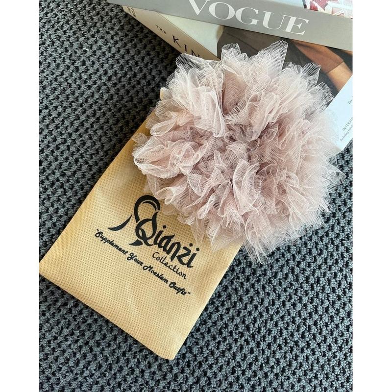 sepecial Special MEDIUM IKAT RAMBUT/SCRUNCHIE/CEPOL bahan berkualitas soft tule Premium Gread A 5