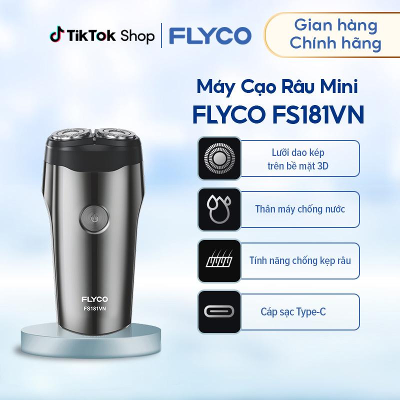 Máy Cạo Râu Flyco 2 Lưỡi Kép FS181VN Thân Máy Kháng Nước - Hàng Chính Hãng