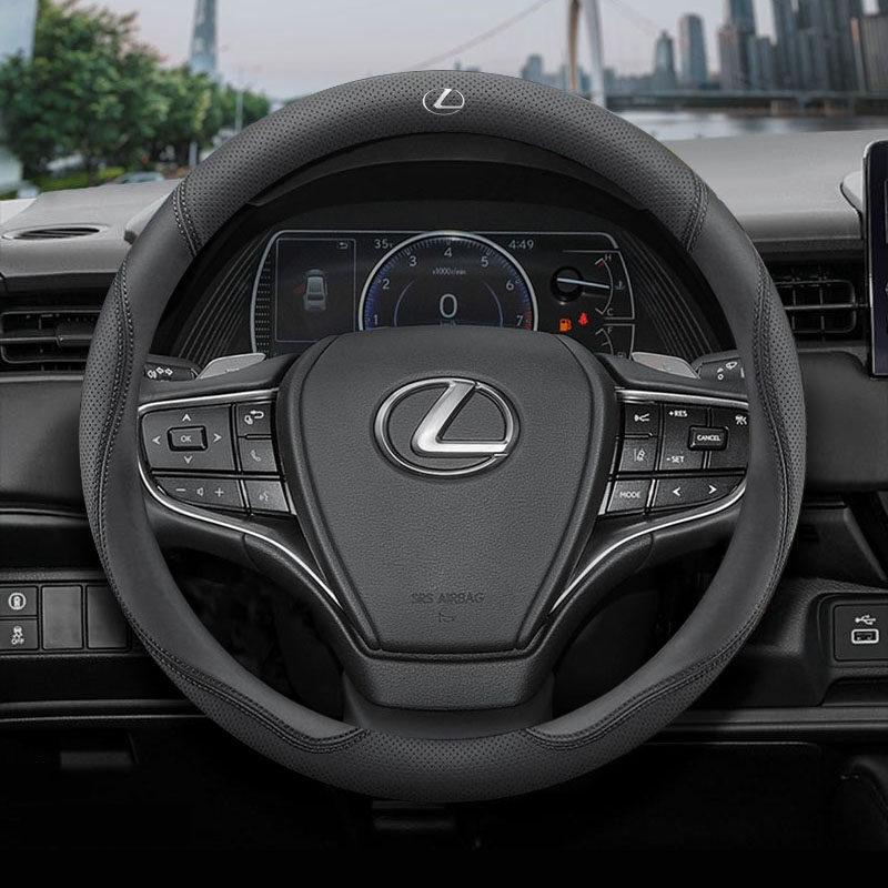 Product Introduction of New breathable triangular genuine leather, suitable for all seasons, suitable for Lexus cars Lexus IS250 IS300 RX330 RX350 NX RX rx300 gs300 ES LS IST steering wheel cover universal 38cm size 11