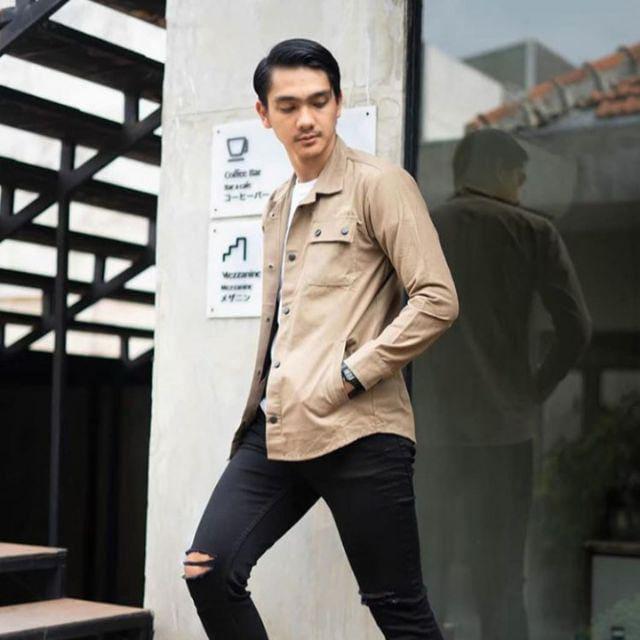 Baju Jaket Kemeja Premium Unisex  Pria Wanita Size M L XL dan XXL 2