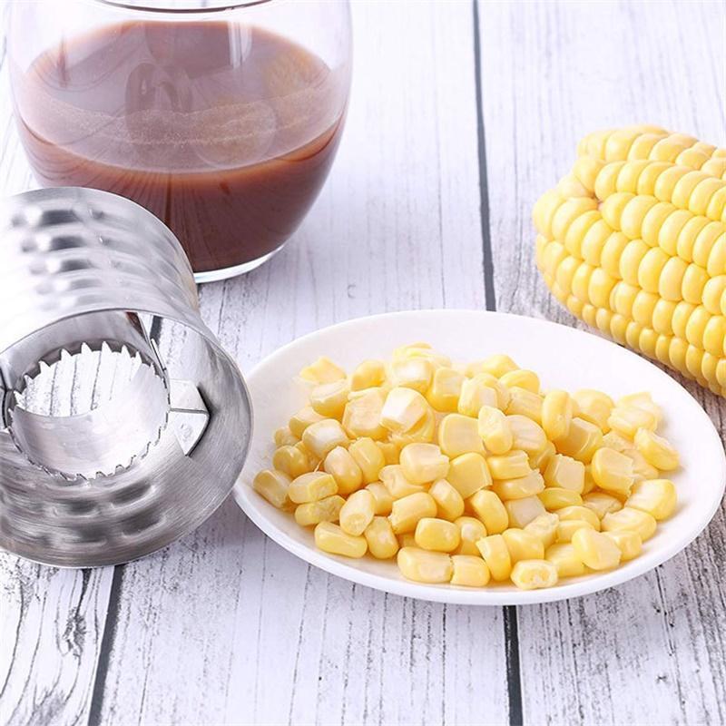 Product Introduction of Corn Kernel Extractor Corn Peeler Corn Shovel Threshing Machine Stainless Steel Kitchen Supplies Cooking Tools Peeling Household Corn Tools Household 24