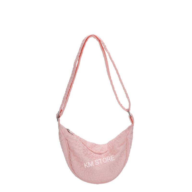 KM - Tas Bahu Wanita / Mini Sling Bag / Tas Selempang / Waist Bag Shoulder Round Bulat Cewek / Half Moon Bag 3