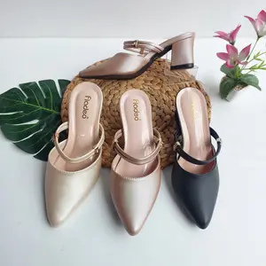 sandal wanita hak tinggi 5cm HBM mewah nyaman dan Elegant