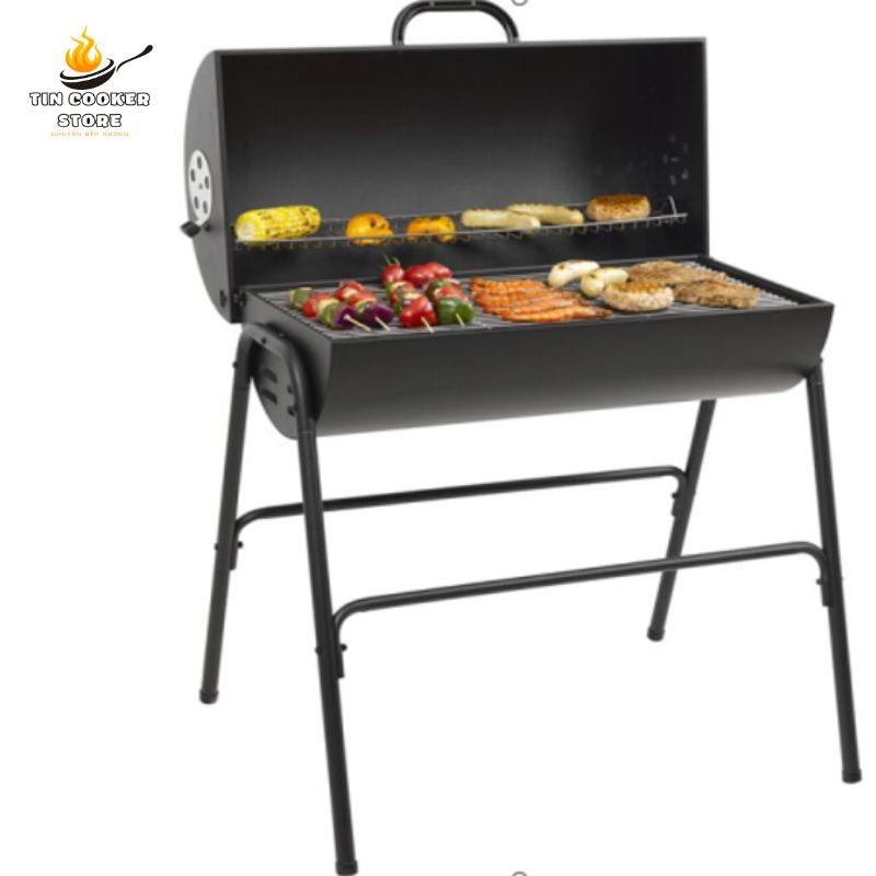  Bếp nướng than hoa bếp nướng ngoài trời bếp Barrel dành cho 15- 20 người ăn sử dụng cho sân vườn biệt thự homestay 
