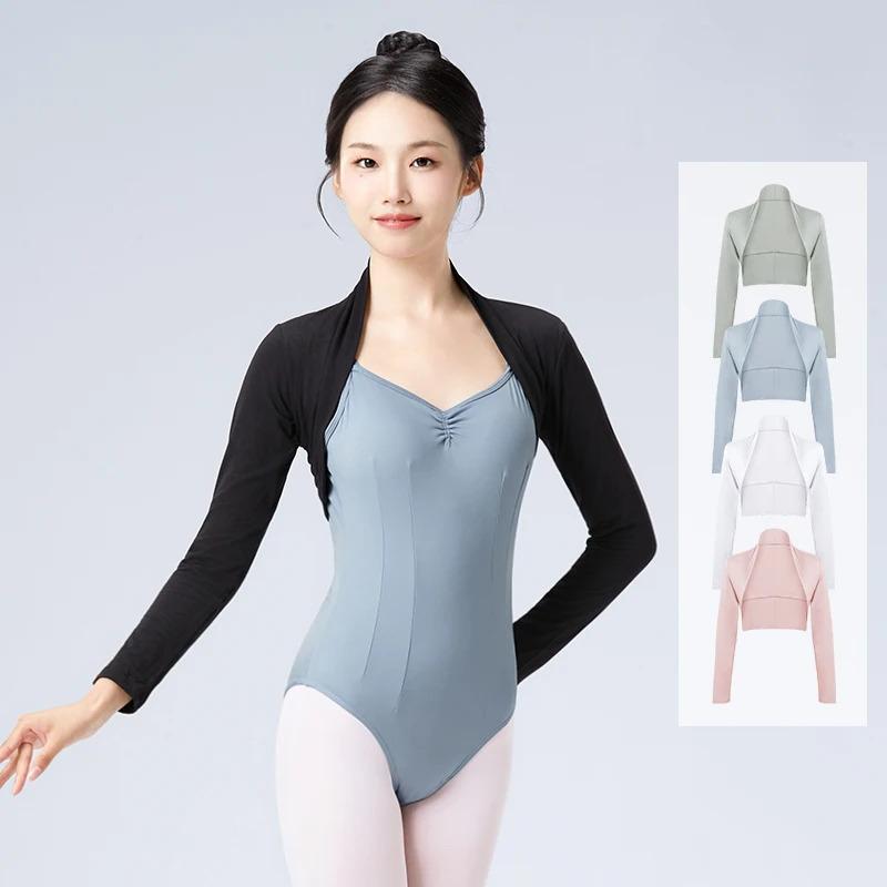 Women Ballet Short Dance Waistcoat Adults Teen Ballet Tops White Black Dance Shirts Dance Costumes 0