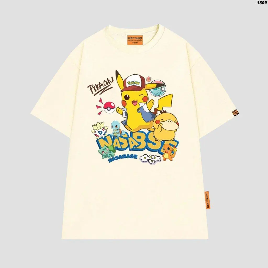 Áo thun tay lỡ HAITHAO STORE Pika Nasabase 1609 HIEUTHUHAI mặc Menswear Top