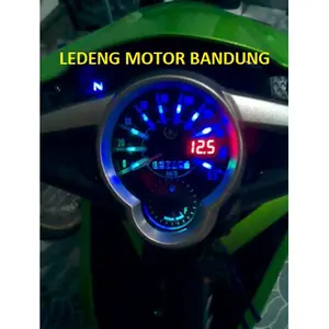 Voltmeter Mini Digital Led Tanpa Frame cocok ditanam dalam speedometer