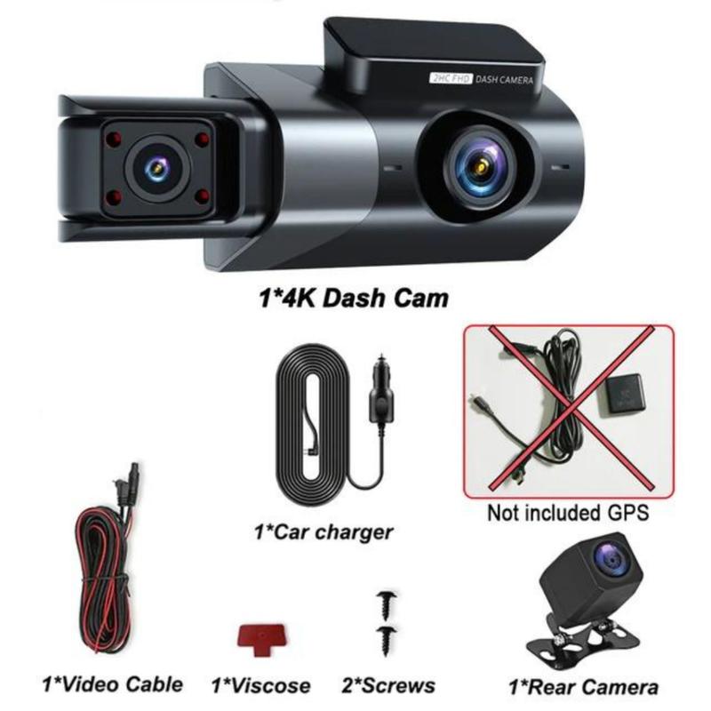 Product Introduction of 【24-hour shipping+free shipping+COD】 Dashcam Y18 Three Channels Car Dvr Front And Rear Camera Video Recorder Parking Night Version 41