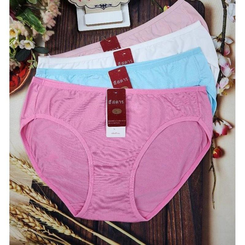 Combo 10 Quần Lót Nữ Cotton Lưng Ngắn Trơn Mềm Mịn Thoáng Mát Co Giãn Tốt (size 60-70 Kg) - Ngọċ Chinh Bikini 5