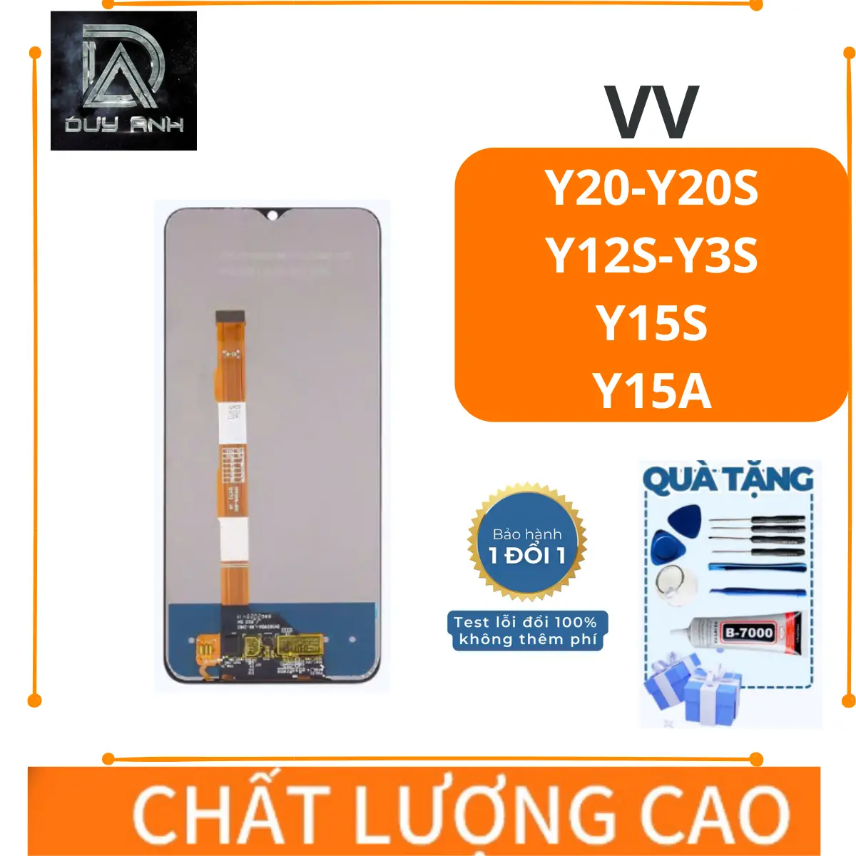 Màn Hình VV Y20 / Y20S / Y12S / Y3S / Y15S / Y15A  New Zin (Tặng tools sửa và keo)