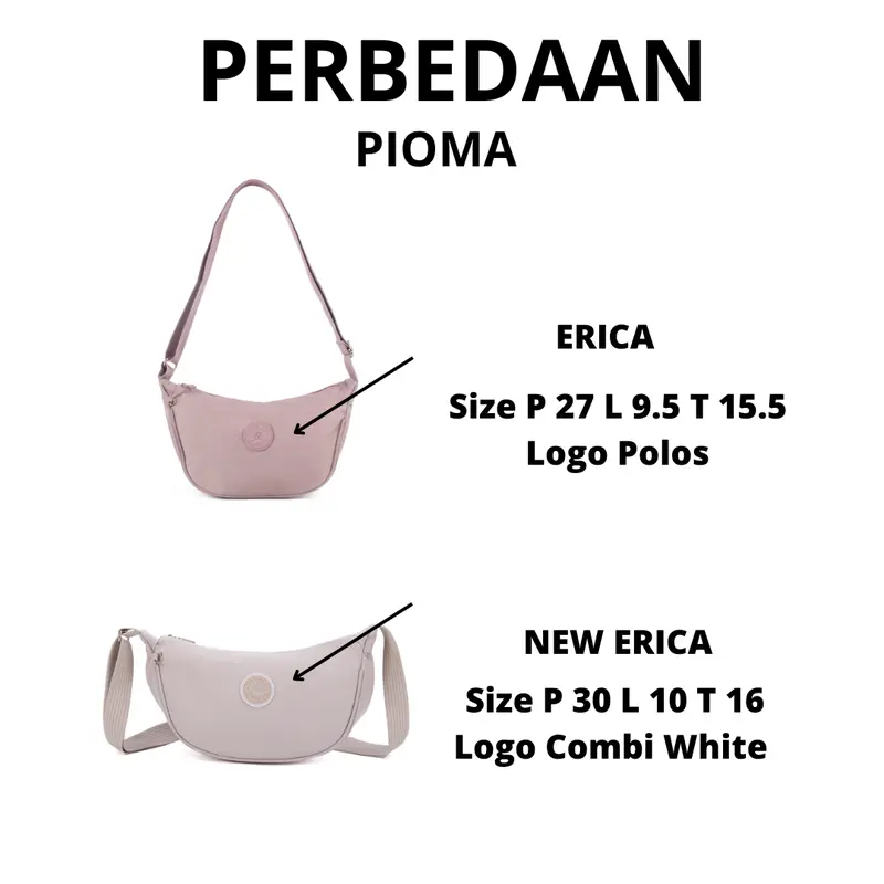 OPIOBAGS Pioma Erica Series Sling Moonbag / tas selempang bahu wanita / tas kerja tas kantoran pioma 2
