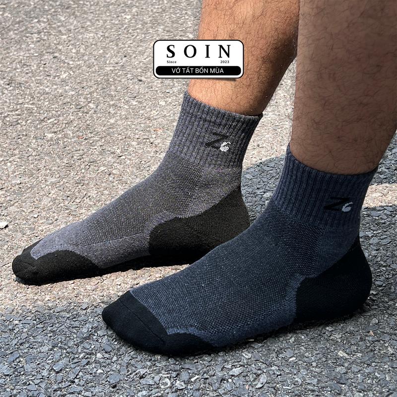 Combo 5 Đôi Vớ Tất Nam Cổ Trung Z6 Lót Nỉ Dày Dặn T&T SOCKS Nhiều Màu Thấm Hút Êm Ái Khử Mùi - NAM030