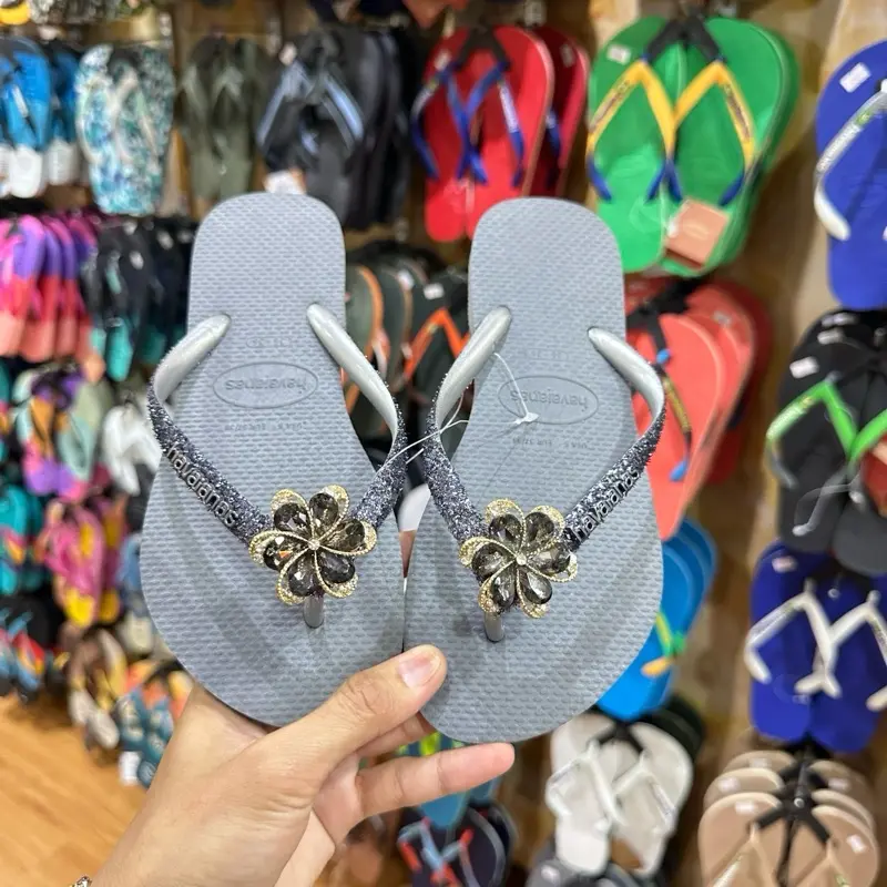 DÉP NỬ SỢI XÁM KT MIX PHỤ KIỆN. THIÊN TRANG HAVA. CAO SU NGOÀI TRỜI DéP Shoes