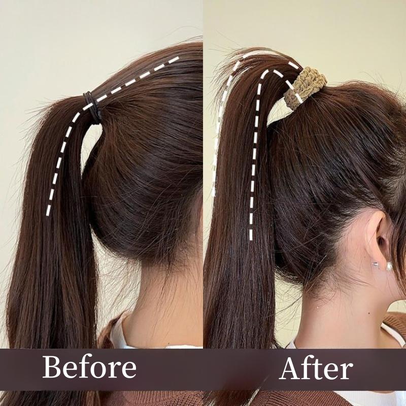 Product Introduction of 1PC High Elastic Hair Rope Towel Pleated Scrunchie Thicken High Ponytail Holders Rubber Band Scrunchies 9