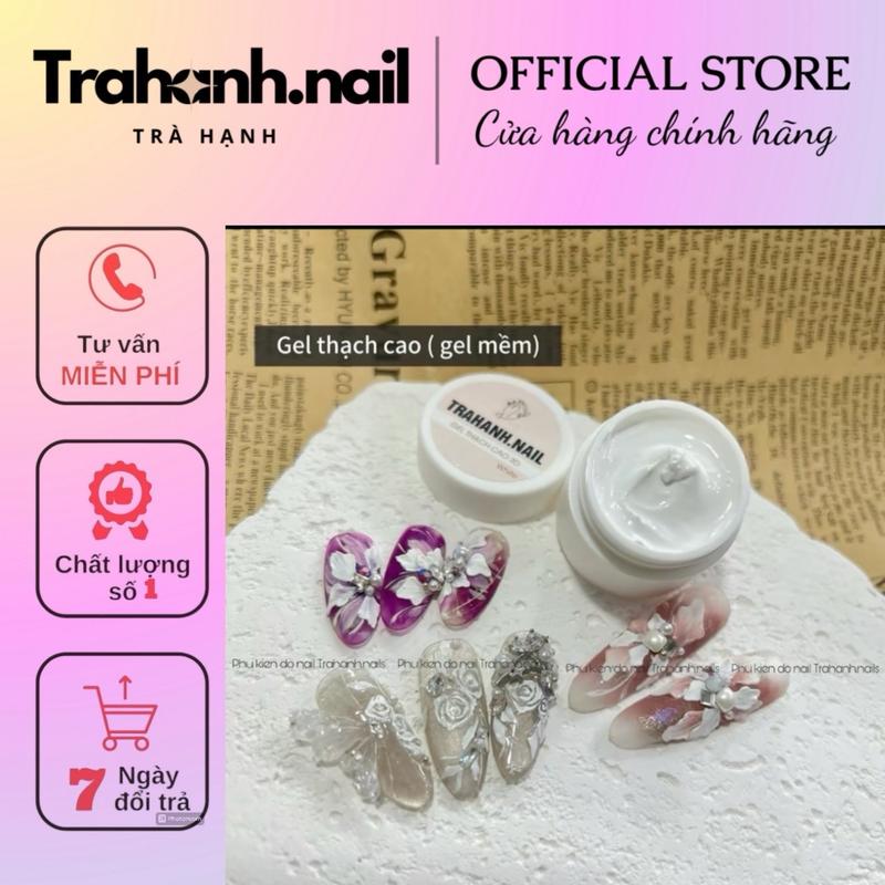 Gel thạch cao mịn lỳ chuyên Vẽ Nặn đắp cánh hoa bướm gel nổi 3D . Hũ đổi bao bì màu hồng không phải gel khô nặn hoa- có vdhd làm Nữ