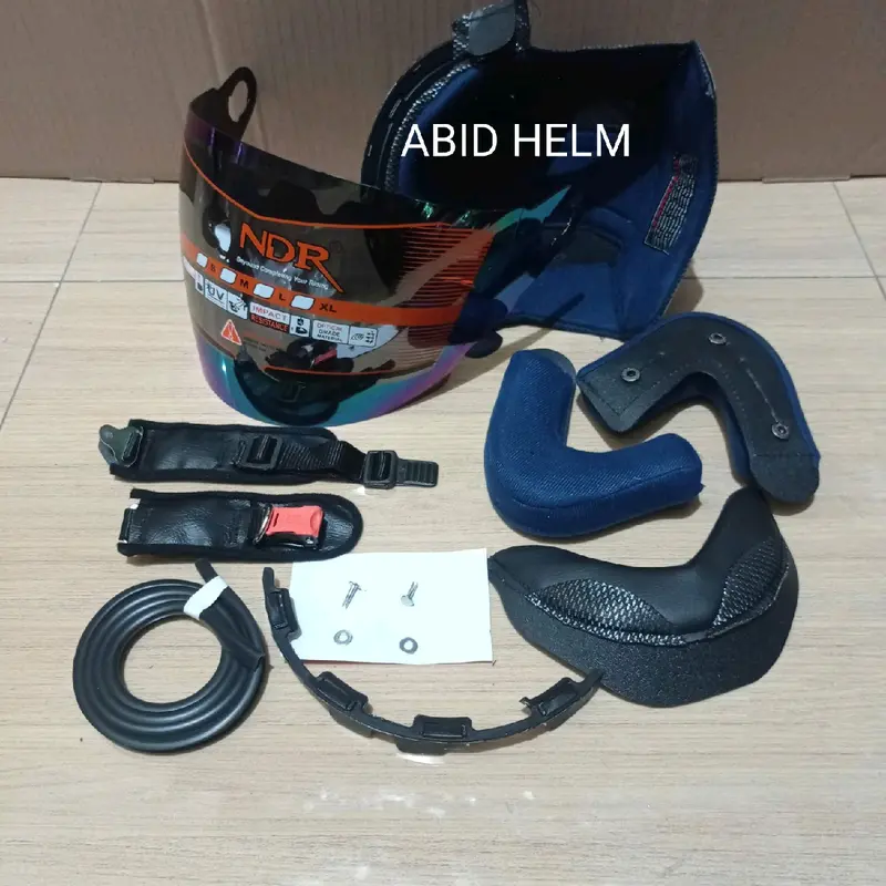 Paket Busa dan Kaca Visor Helm Ink CX22 dengan Lis Karet dan Gesper Helm - Motorcycle 4