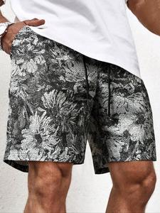 Men's Floral Print Shorts, Casual Comfy Breathable Shorts for Summer, Men's Bottoms for Daily Wear