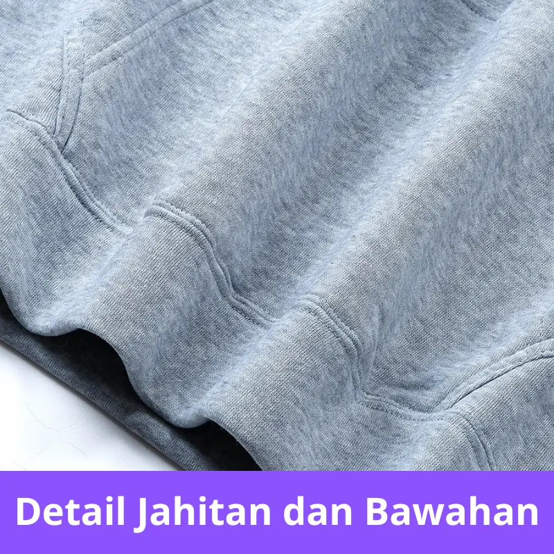 Hoodie Terbaru Pria Wanita Murah Jaket Keren Murah Pria Fleece Grey Sweater Distro Crewneck Hitam Zipper 3