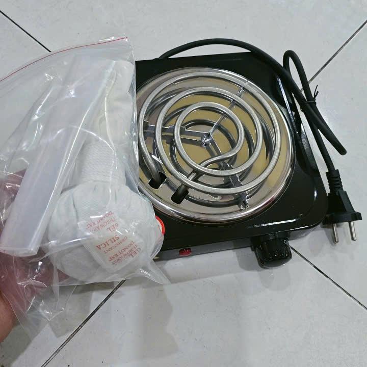 Bếp Hơ Mẹ Và Bé Loại Lớn 1000w,Bếp Đen 5 Chế Độ Nhiệt