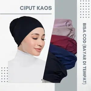 BILA JAYA - CIPUT KAOS ARAB INNER BASIC PREMIUM DALAMAN JILBAB ANTI MELAR ADEM DAN MENYERAP KERINGAT ( ECER & GROSIR )